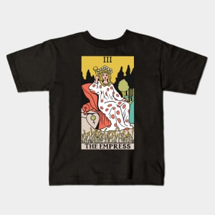 The Empress Tarot Card - Witchy Magic Kids T-Shirt